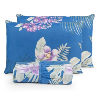 Lençol Queen Box Casal - 3 Peças Aveludadas 200 Fios Micropercal - Naturale Dourado