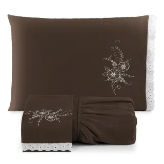 Promoção lençol casal queen aveludado liso - 03 peças - Azul