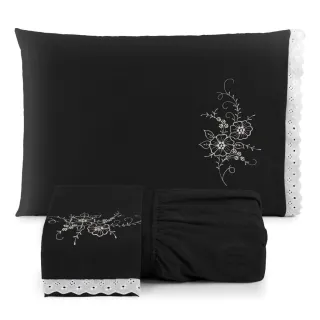 Promoção lençol casal queen aveludado liso - 03 peças - Azul