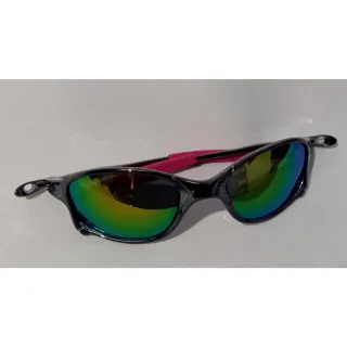 Estilosa Juju Lupa Feminino Masculino Óculos Mcs - Chumbo  Azul