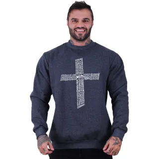 Blusa Moletom Masculina Basic MXD Conceito - Sem Touca - Estampa Caveira Bosque - Ideal para os amantes de academia e fitness - Workout
