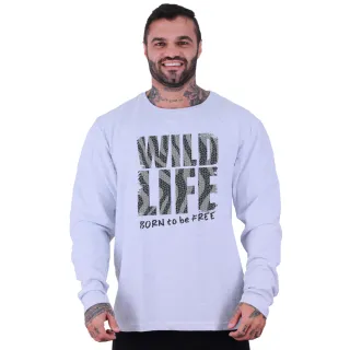 Blusa Moletom Masculina Basic MXD Conceito - Sem Touca - Estampa Caveira Bosque - Ideal para os amantes de academia e fitness - Workout