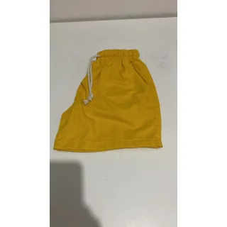 Bermuda de linho preto e branco para homens - Preto