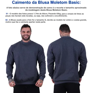 Moletom Masculino Basic MXD Sem Touca Cheetah - Academia Musculação - Awesome