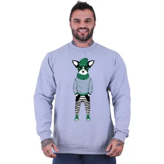 Moletom Masculino Basic MXD Sem Touca Cheetah - Academia Musculação - Awesome