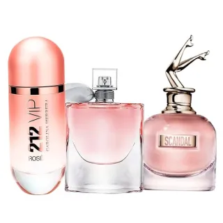 Envio Imediato - Kit 3 Perfumes Importados Femininos de Alta Qualidade - 100ml - Único