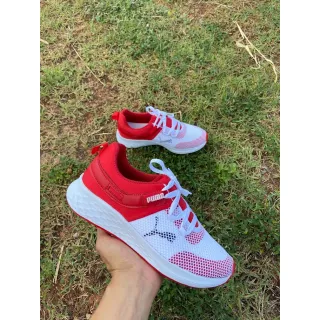 Moda conforto feminina: Tênis esportivo estilo telinha, leve e moderno - Lilás