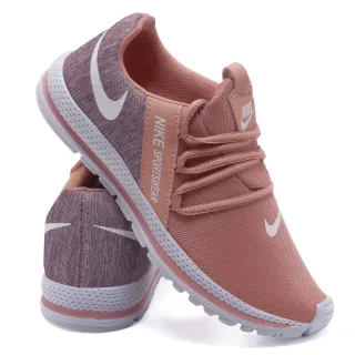 Tênis Esportivo Feminino F1 - Caminhada, Academia, Trabalho - Preto Pink