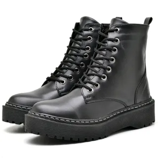 Bota Verniz Preta Coturno Tratorada - Blogueira - 1105Verniz