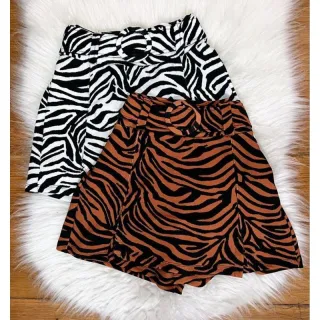 Shorts estampados zebra modinha 36 a 46 - Pied Poule
