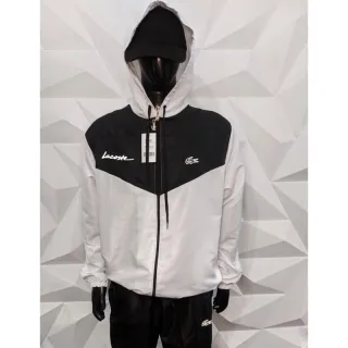 Promoção: Casaco corta vento masculino refletivo - Jaqueta de frio - Azul com preto