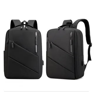 Mochila Impermeável Unissex para Viagem Trabalhar Notebook 15.6 com USB - Cinza