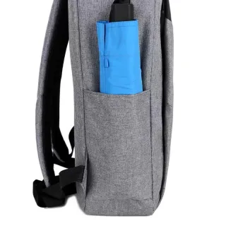 Mochila Impermeável Unissex para Viagem Trabalhar Notebook 15.6 com USB - Cinza