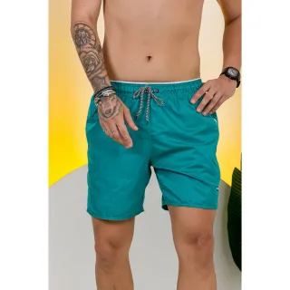 Bermuda Plus Size Tactel Surf Mauricinho - Cores Lisas, Sem Marcas - Preto