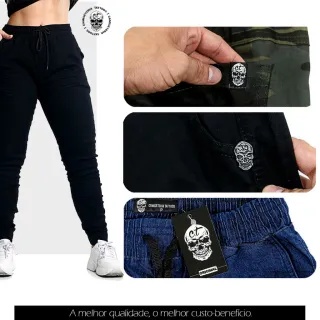Promoção Calça Jogger Feminina Premium - Elástico Punho Skatista - Caramelo