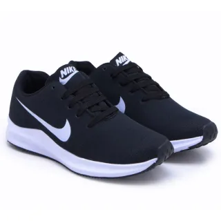 Promoção Tênis Zoom Masculino Feminino Corrida Academia Caminhada - Preto/branco