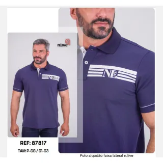 Promoção Camisa Polo Masculina Premium Algodão - CORES SORTIDAS - 87796