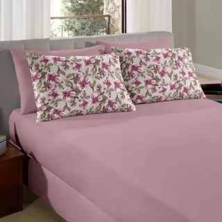 Malha 100% Algodão Jogo Lencol Casal 3 Pecas - ARGOS