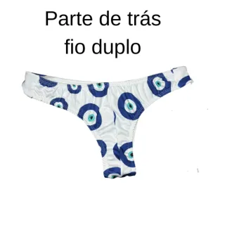 Kit Biquíni 3 Peças - P M G GG - Listrado