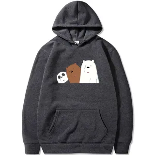 Casaco Feminino Urso Polar Desenho Canguru - Raryel - Vermelho