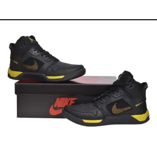 Tenis Esportivo Nk Masculino Bota Botinha Cano Alto - Preto Dourado