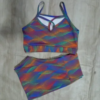 Moda fitness: conjunto top e short curto ou pedal - Est.13
