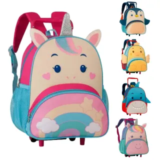 ENVIO IMEDIATO Mochila Infantil de Rodinhas Animais Clio Pets