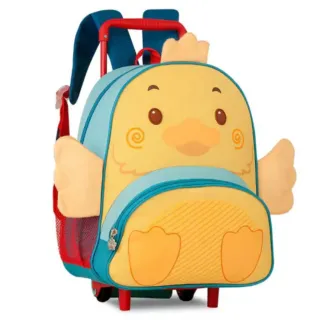 ENVIO IMEDIATO Mochila Infantil de Rodinhas Animais Clio Pets - JOANINHA