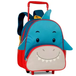 ENVIO IMEDIATO Mochila Infantil de Rodinhas Animais Clio Pets - JOANINHA
