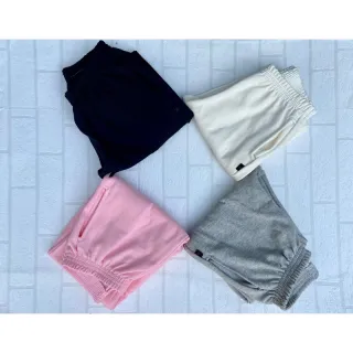 Confortável Calça Jogger Feminina de Moletom para o Frio - Raryel - Nude