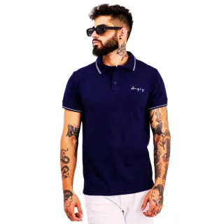 Polo Piquet Premium Masculina Griff Aaziz Original - Vermelho