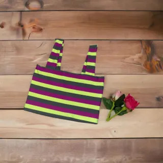 Suplex feminino sem bojo: cropped casual com alça grossa em várias cores lisas e estampadas - Verde Bandeira