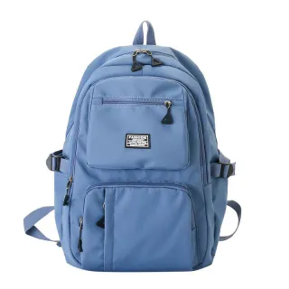 Mochila impermeável unissex grande Jx1436 para escola em nylon - Azul