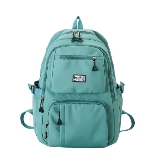 Mochila impermeável unissex grande Jx1436 para escola em nylon - Azul