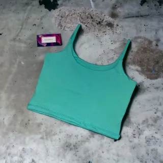 Alça fina suplex cropped feminino casual lisos e estampados em várias cores - Rosa Chiclete