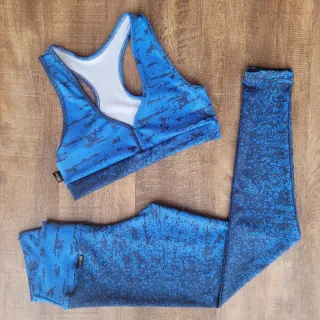 Conjuntos Fitness Calça E Top Feminino De Academia Kit Revenda - Estampas variadas