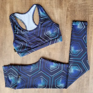 Conjuntos Fitness Calça E Top Feminino De Academia Kit Revenda - Estampas variadas