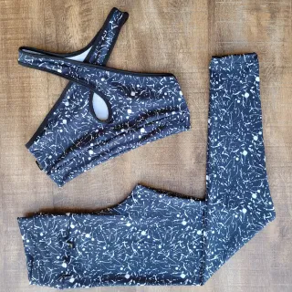 Conjuntos Fitness Calça E Top Feminino De Academia Kit Revenda - Estampas variadas