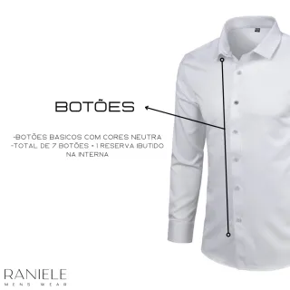 Executivo confortável: Camisa social slim fit masculina para casamento - Rosa