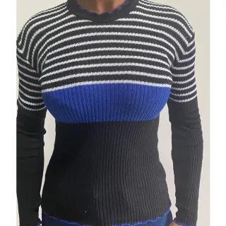 Inverno Tendencia Onda Manga Longa Blusa - Rosa Chiclete