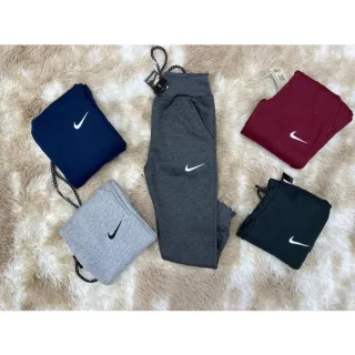 Kit 3 Calças Jogger Masculinas em Moletom Flanelado - KIT 3 CALÇA MOLETOM SORTIDAS