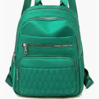 Mochila de Alumínio Feminina com Grande Capacidade - Textura Bordada Delicada - bege1978 com estojo