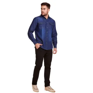 Camisa Social Premium Slim Jeans Masculina - CLARA
