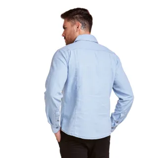 Camisa Social Slim Jeans Masculina Premium - Kit com 2 unidades - Médio + Claro