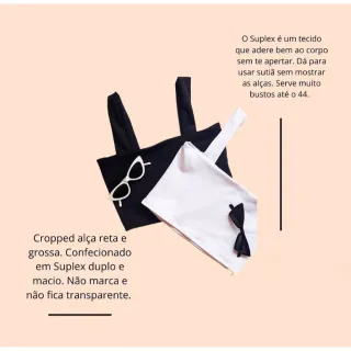 Suplex feminino sem bojo: cropped casual com alça grossa em várias cores lisas e estampadas - Verde Bandeira