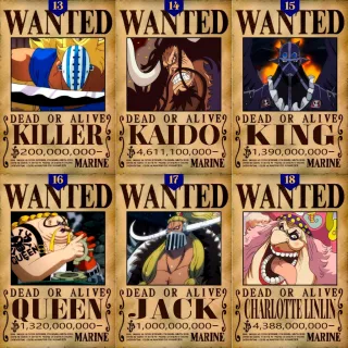 Coleção Exclusiva One Piece: Placa Decorativa Wanted Recompensa - 23