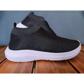 Atividades físicas feminino elástico slip on respirável - grafite/tiedye