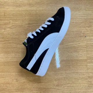 Envio em 24 hrs! Tênis Preto e Branco Casual Skate Suede do 34 ao 43 - suede preto com branco