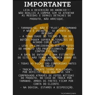 Lançamento - Camisa Masculina Índigo Jeans Modelagem Americana - P 36/38