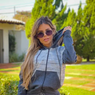 Moletom Flanelado Peluciado com Zíper Aberto - Blusa de Agasalho para Frio - Preto / Grafite